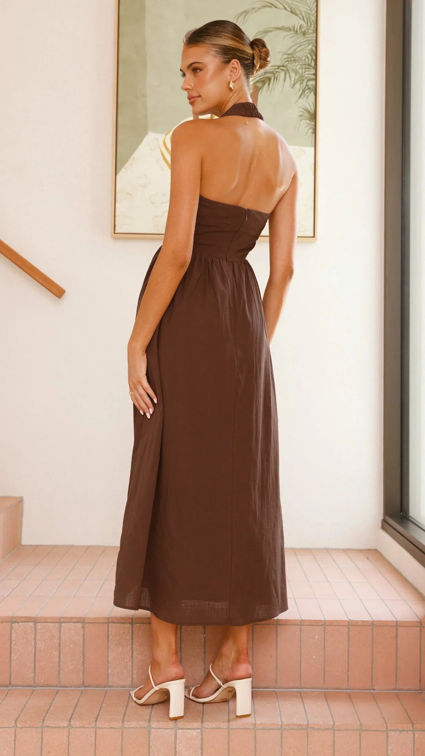 Caden Maxi Dress Chocolate