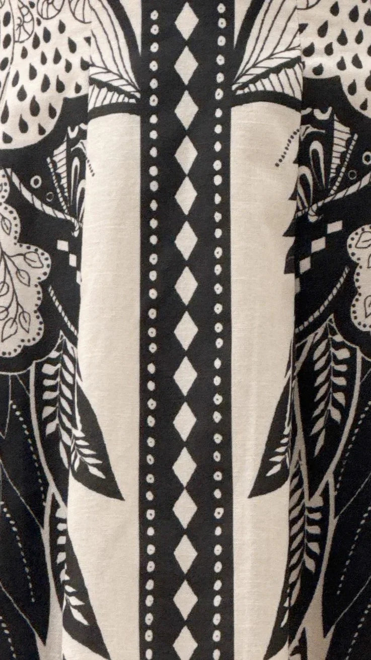 Melody Mini Dress Black White