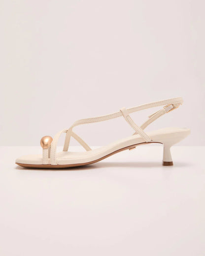 Solira Slingback Toe Ring Kitten Heels