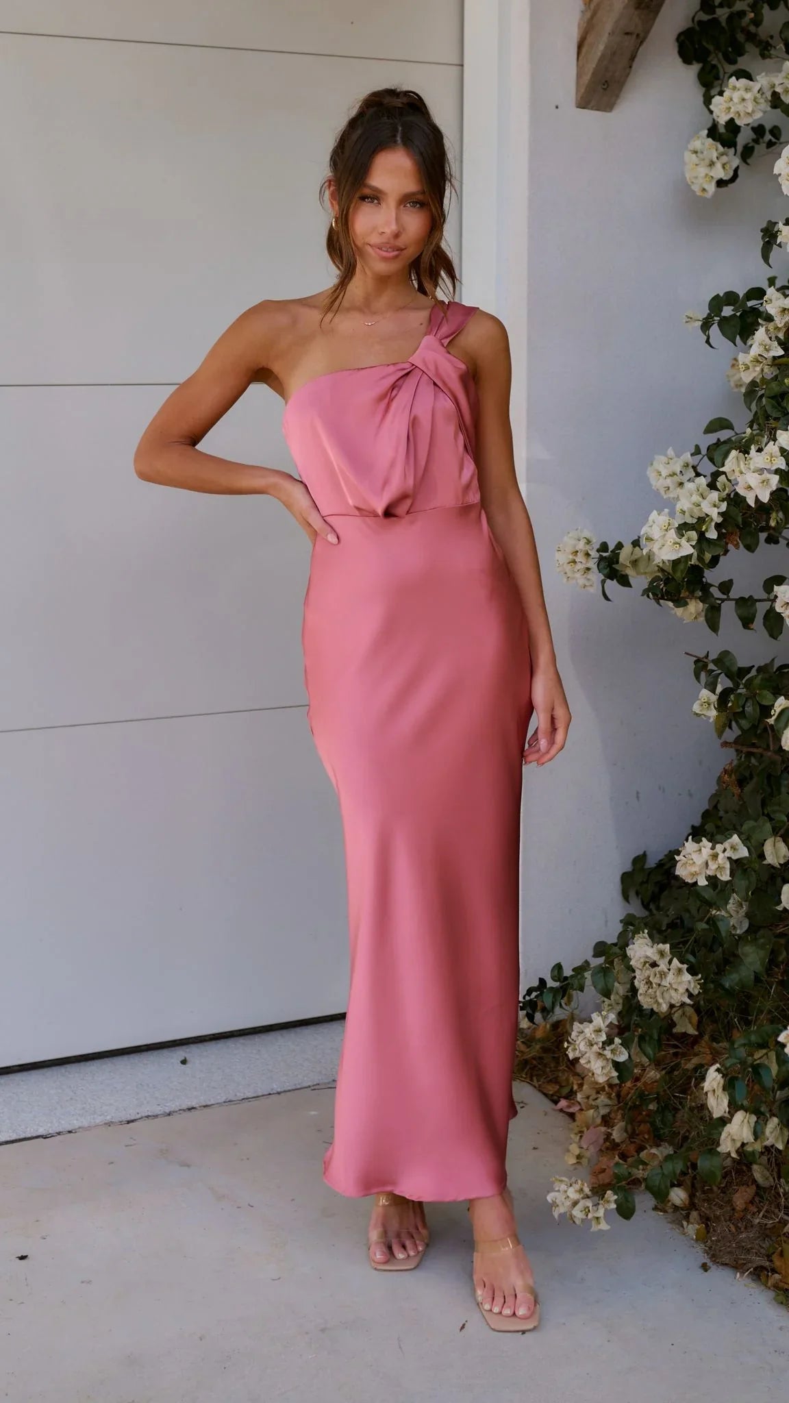 Greta Maxi Dress Baked Rose