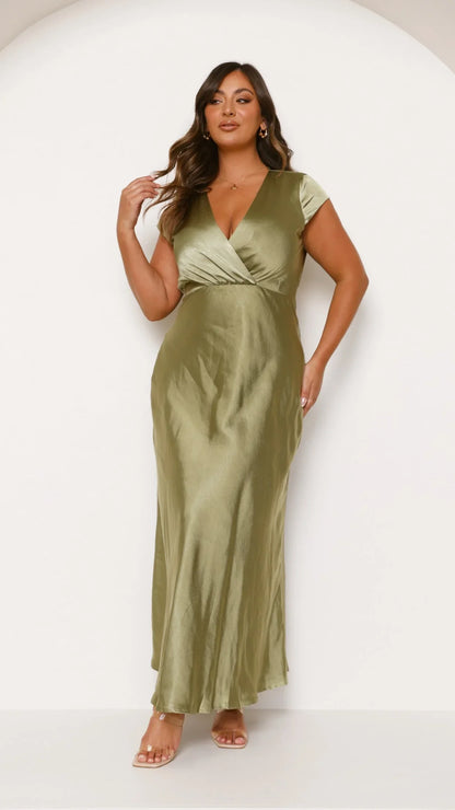 Selma Maxi Dress Olive