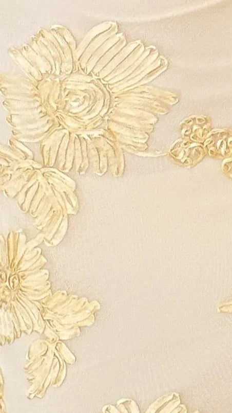 Veya Strapless Maxi Dress Yellow