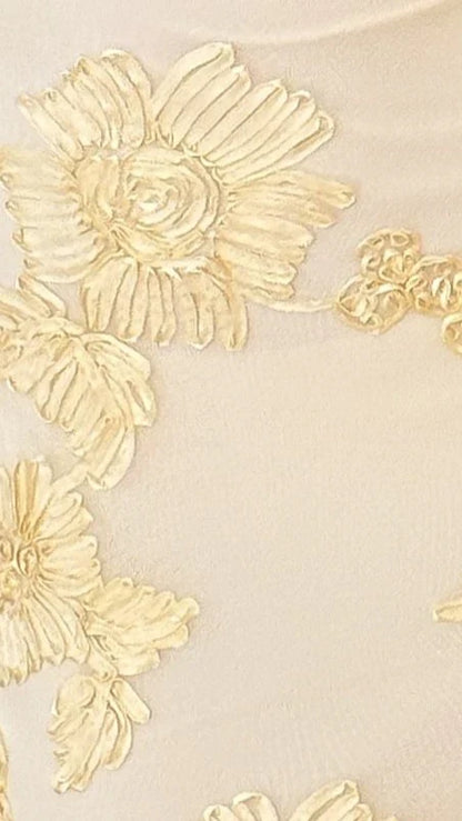 Veya Strapless Maxi Dress Yellow