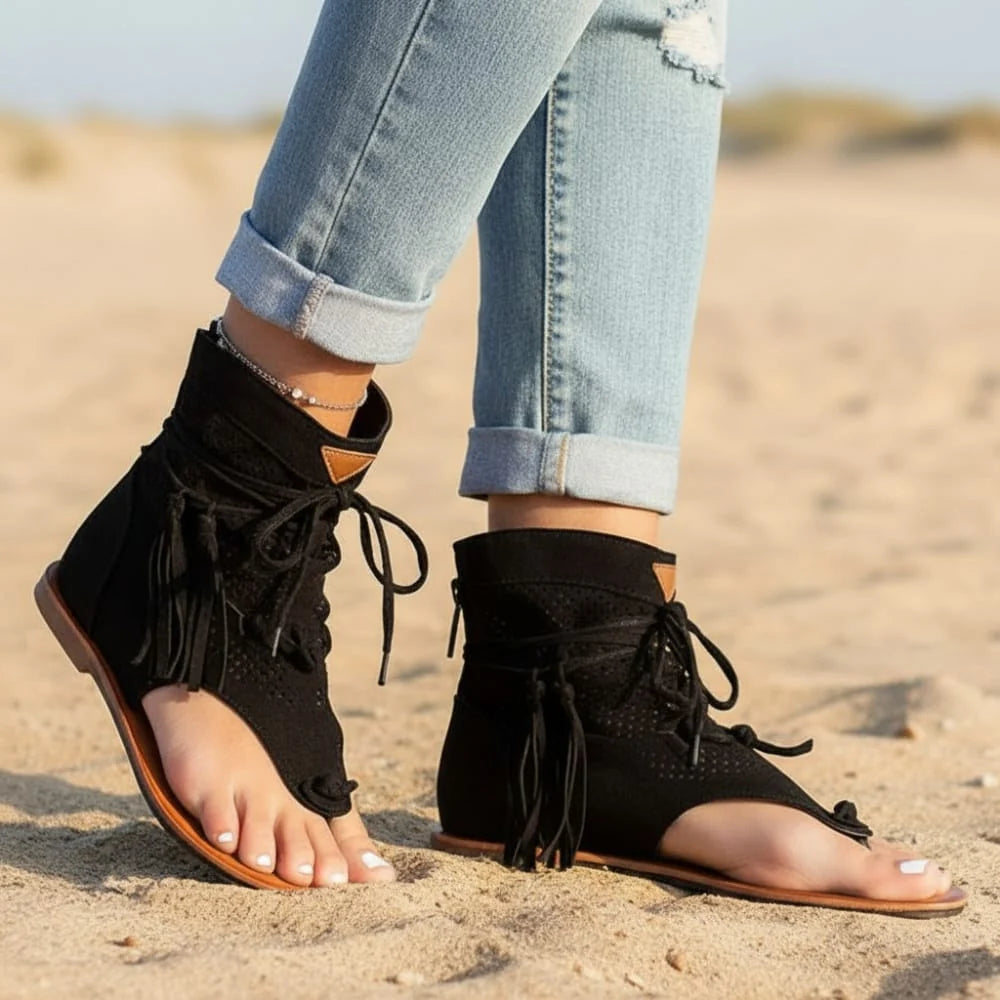 Gladiator Vintage Tassel Sandals
