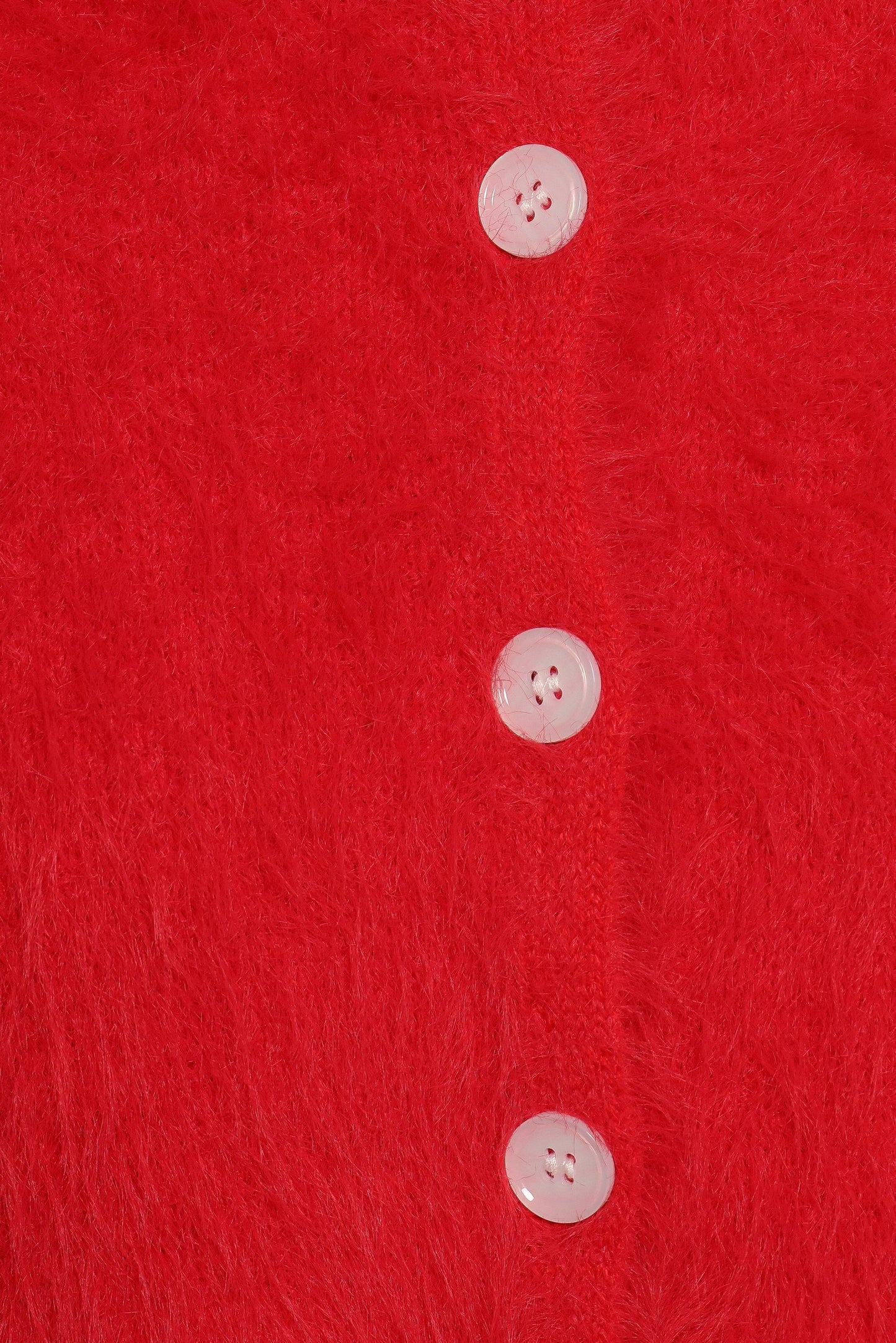 Tavan Crop Button Front Cardigan Red