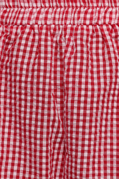 Libby Shorts Red Gingham