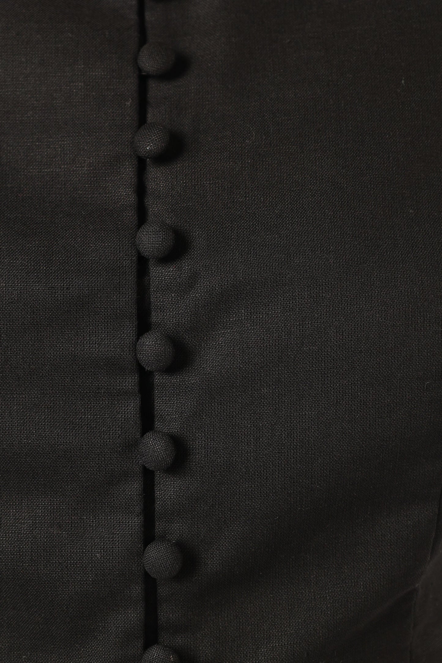 Daniella Linen Vest Black