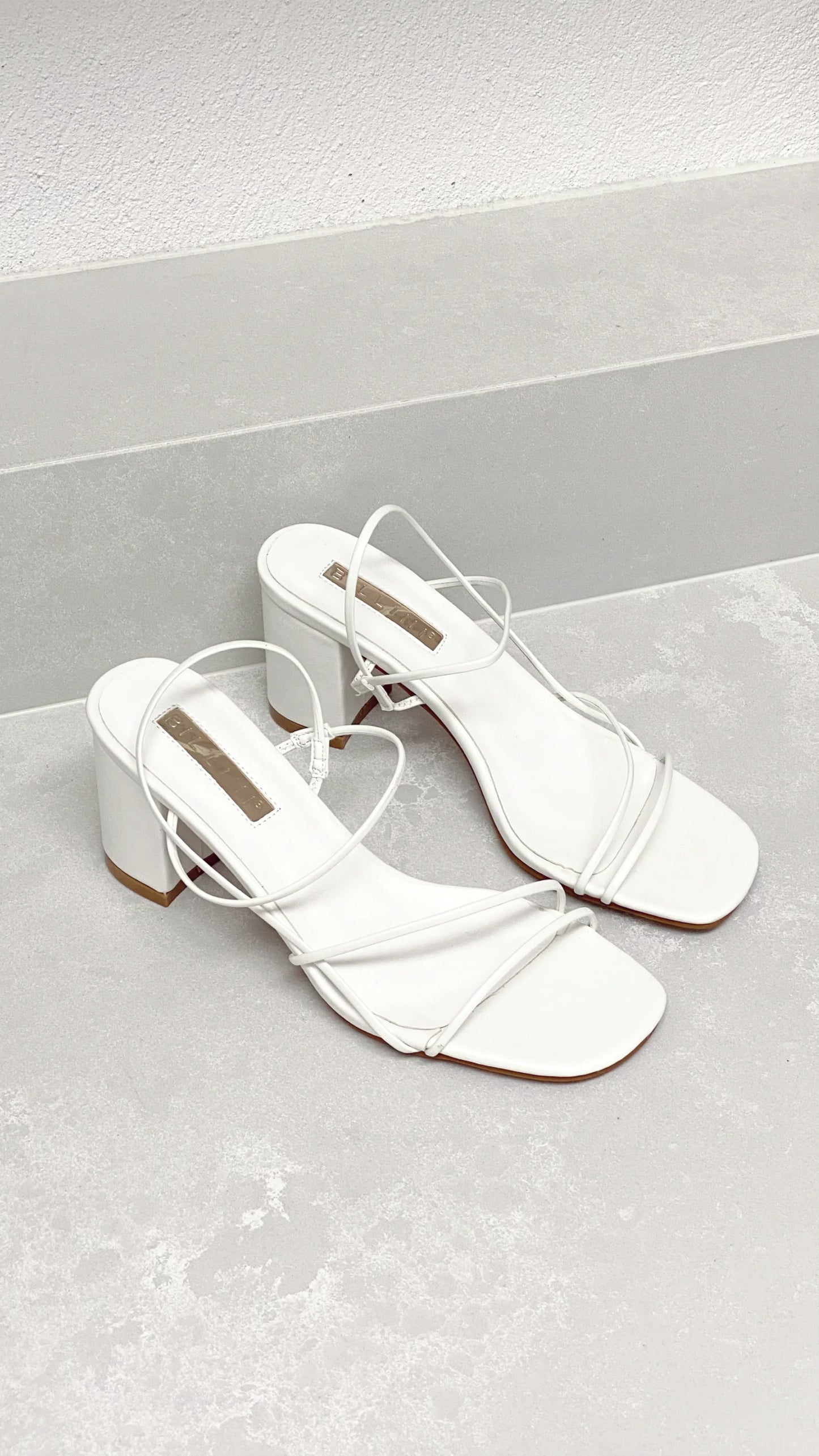 Yachi Heels White