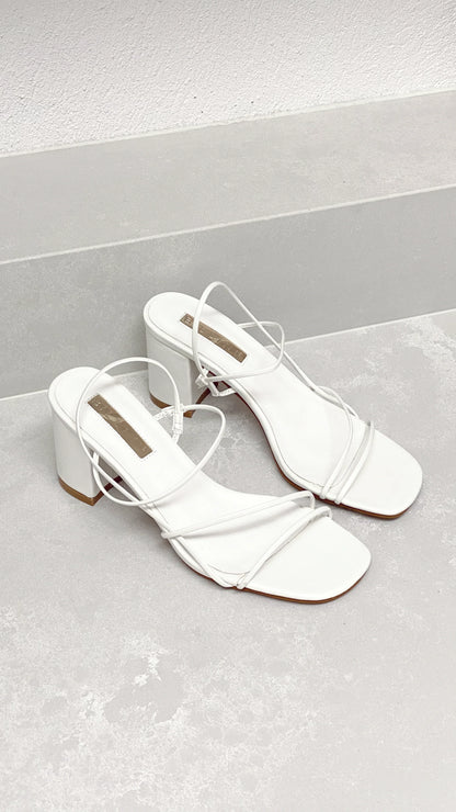 Yachi Heels White