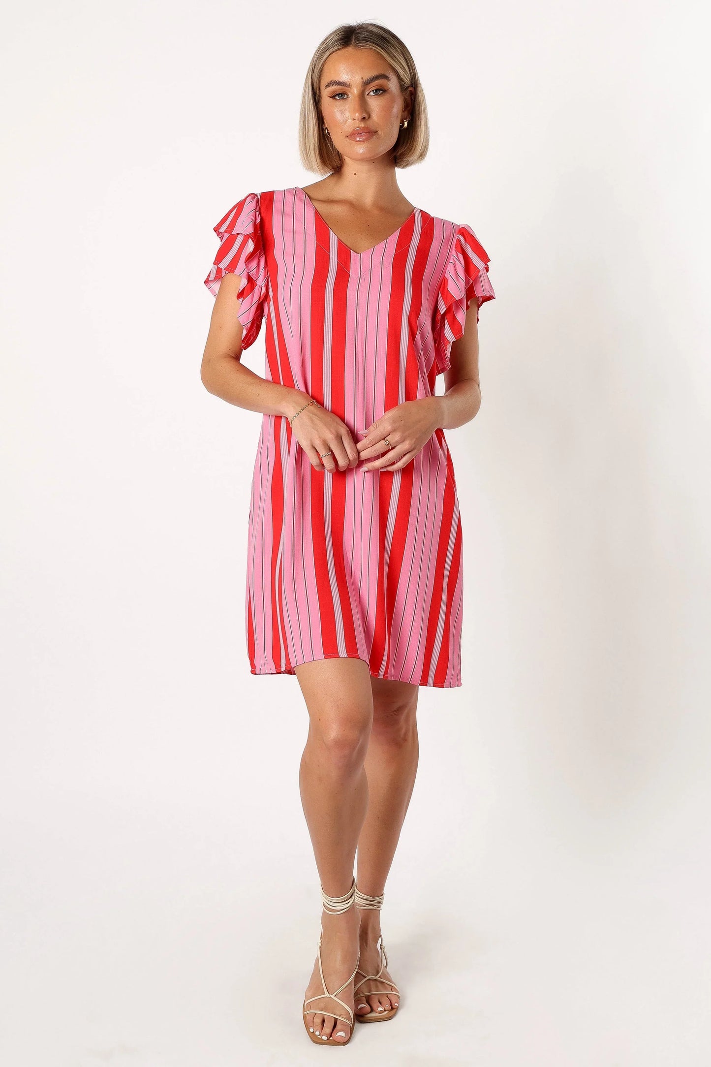 Amara Mini Dress Pink Stripe