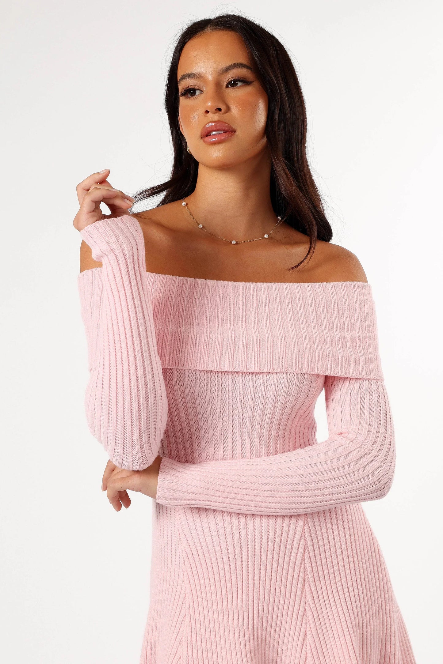 Francisco Long Sleeve Mini Dress Pink