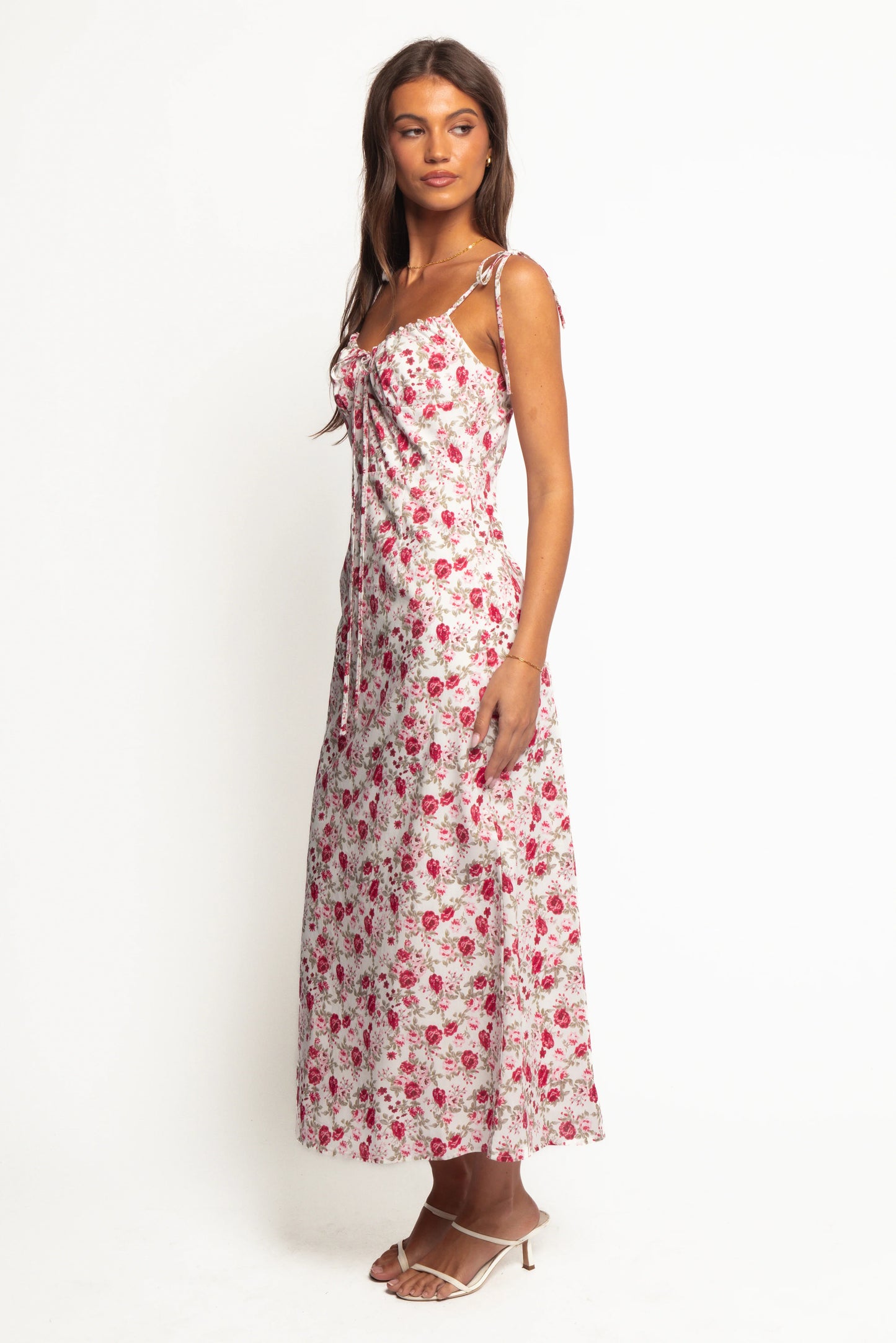 Imelda Midi Dress Rose Print