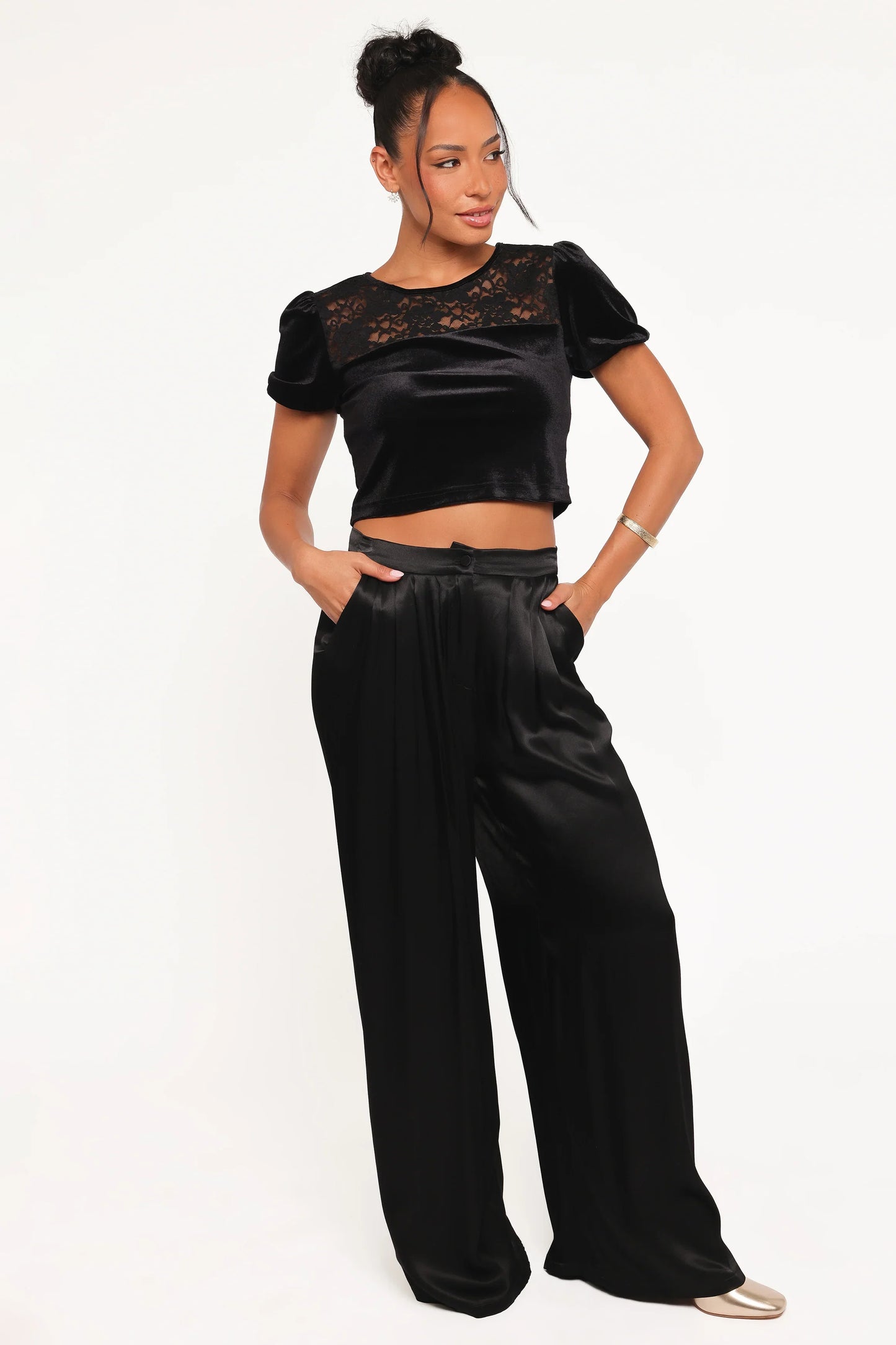 Caitlin Top Black Velvet
