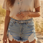 Thin Braided Leather Belt