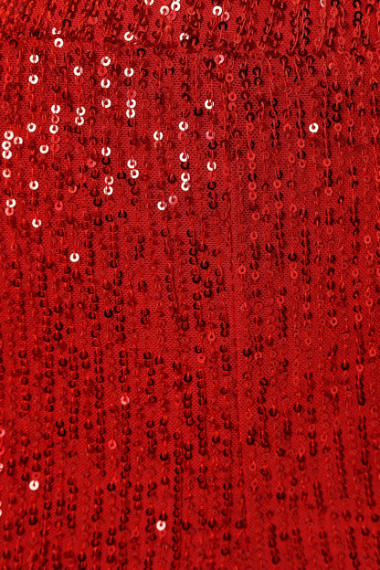 Lilianna Sequin Flare Pant Red