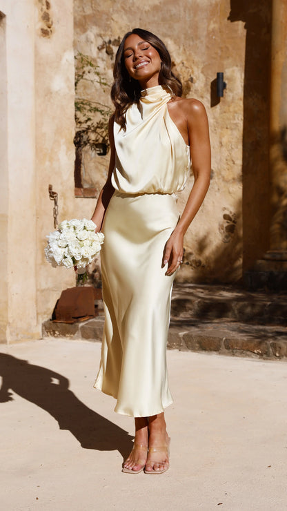 Esther Maxi Dress Lemon