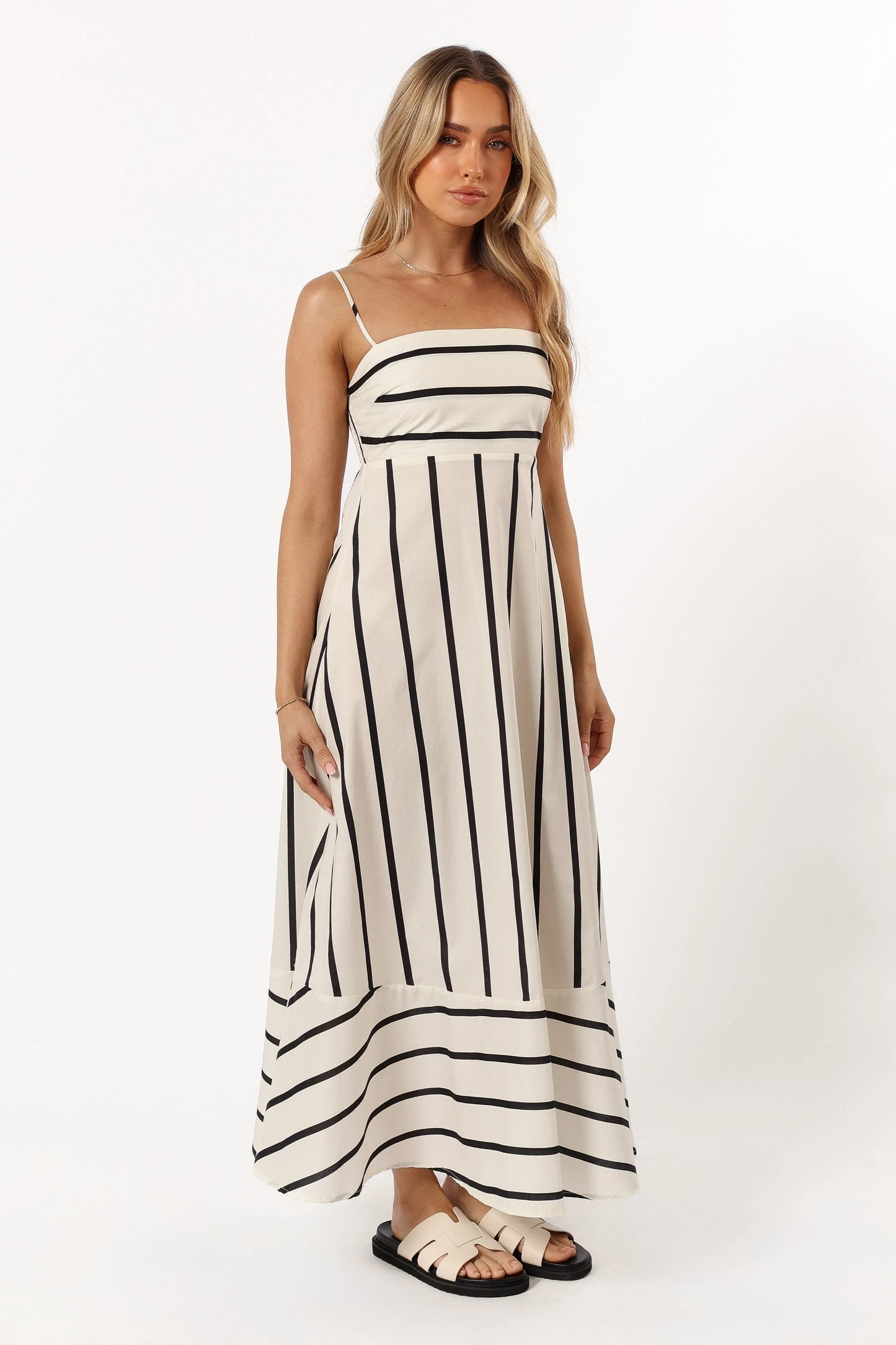 Shantelle Midi Dress Cream Stripe
