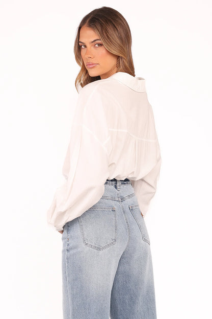 Edwards Shirt White Stripe