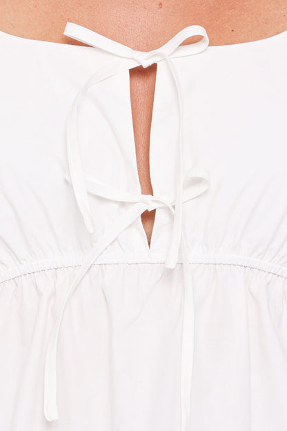 Bairbre Peasant Top White
