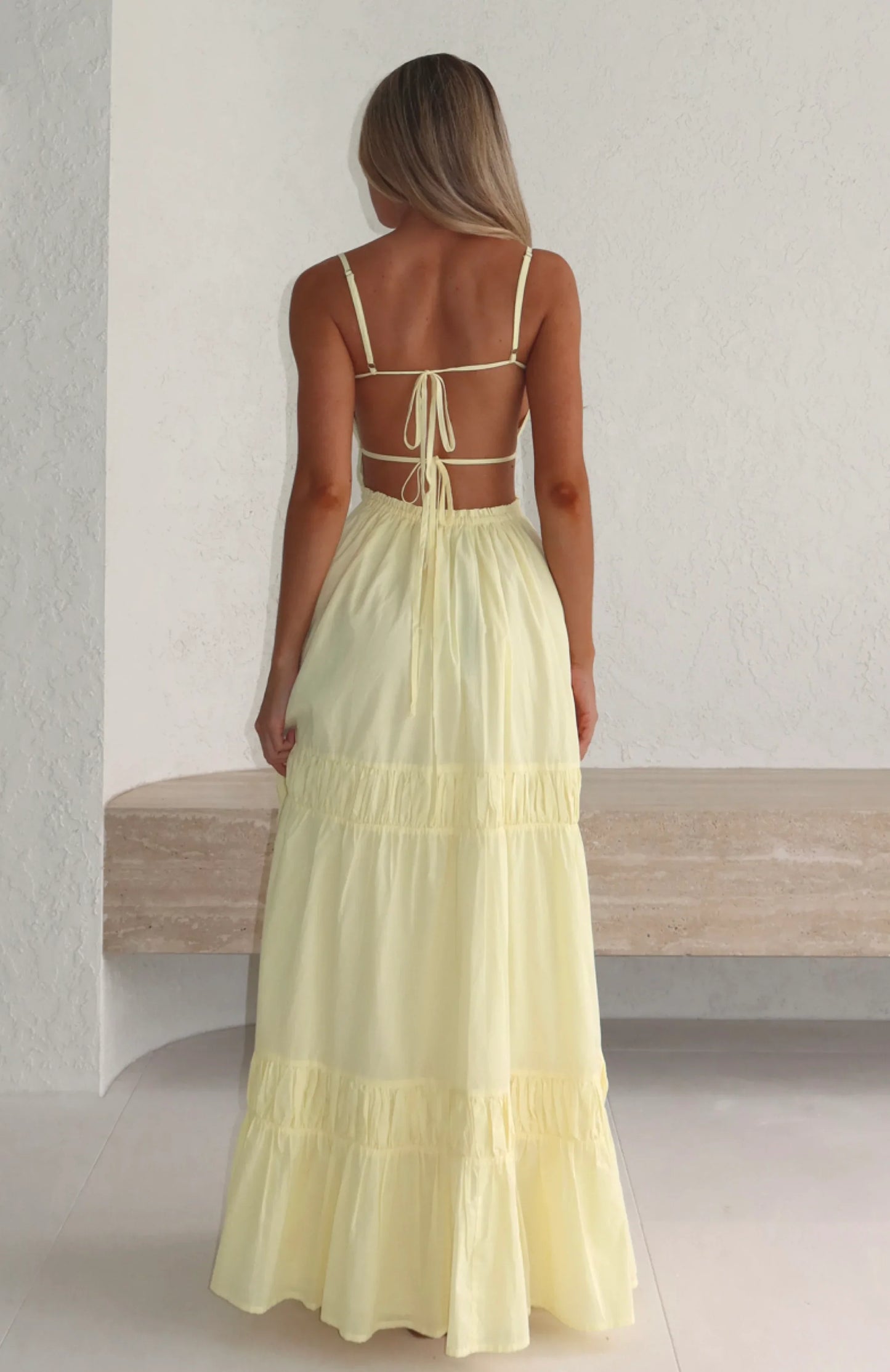 Rumour Has It Maxi Dress Lemon