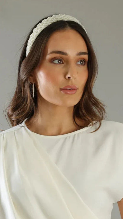 Angela Headband White