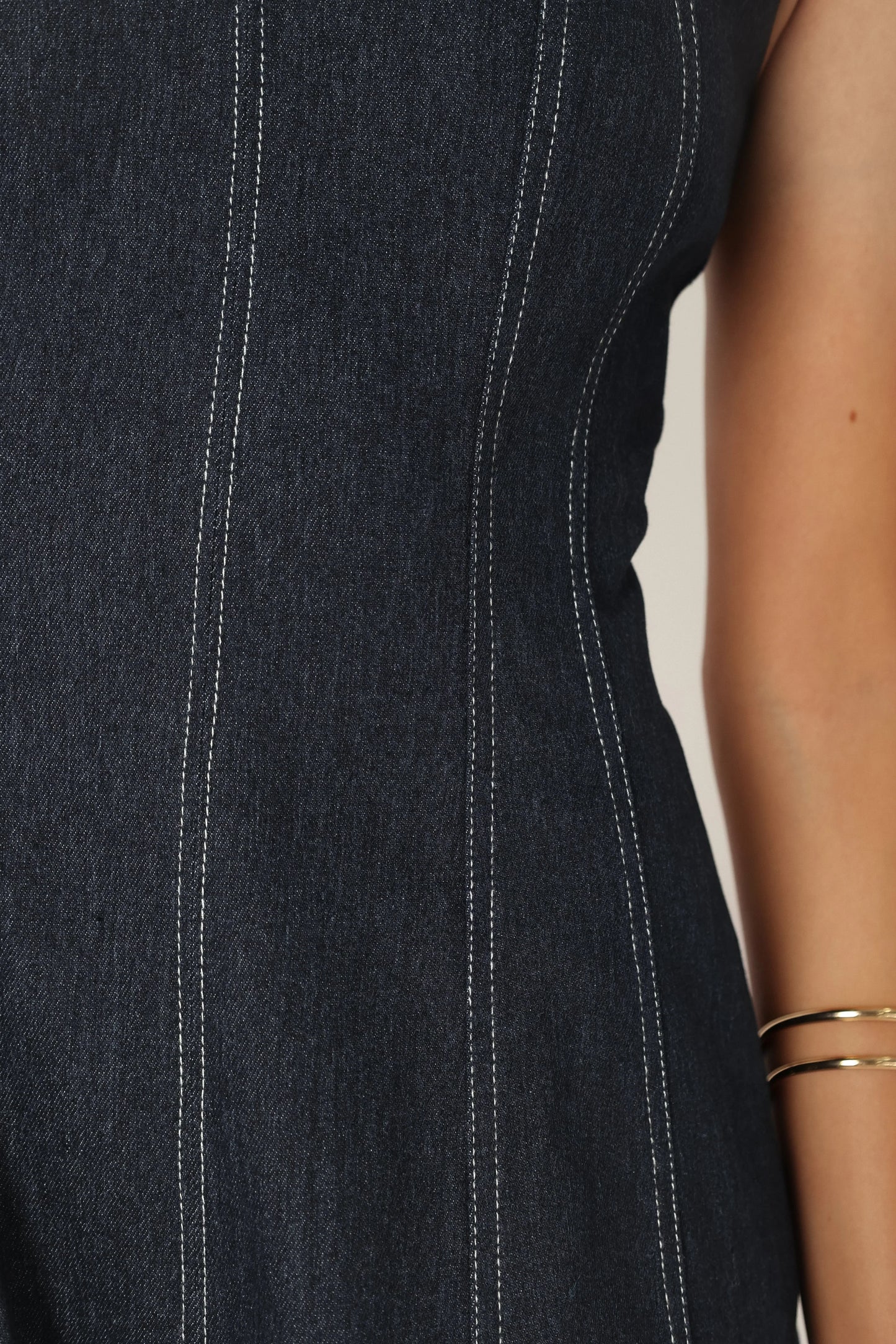 Callum Midi Dress Dark Denim