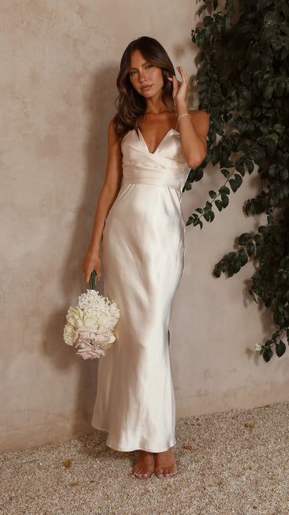 Valerie Maxi Dress Champagne