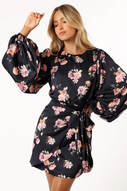 Emillia Dress Dark Floral