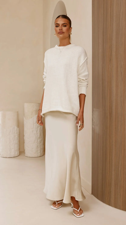 Delvine Knit Jumper Cream