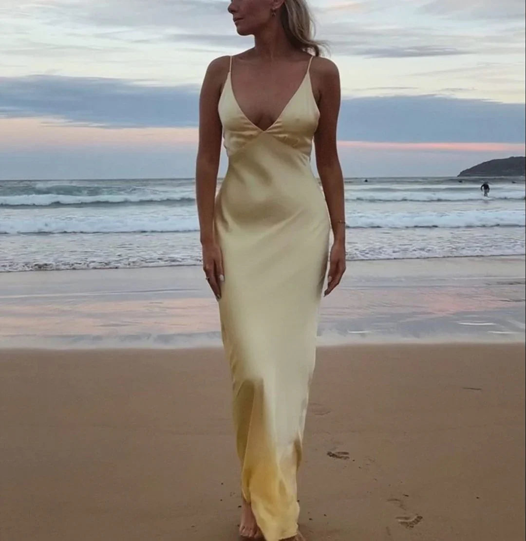 Ziah Maxi Dress Lemon