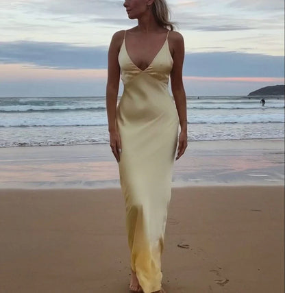 Ziah Maxi Dress Lemon