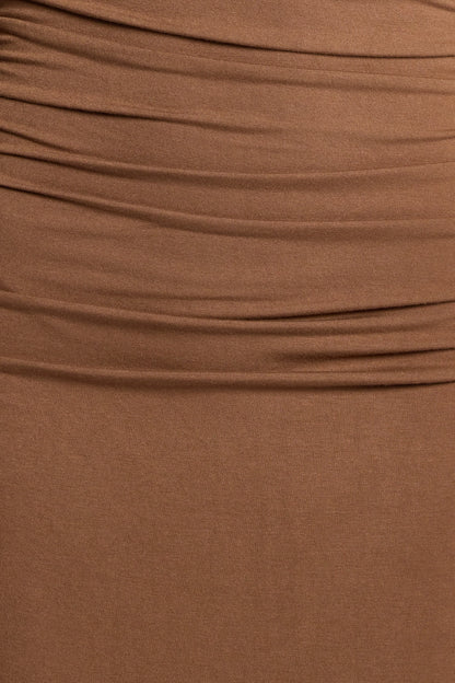Nelson Long Sleeve Maxi Dress Mocha