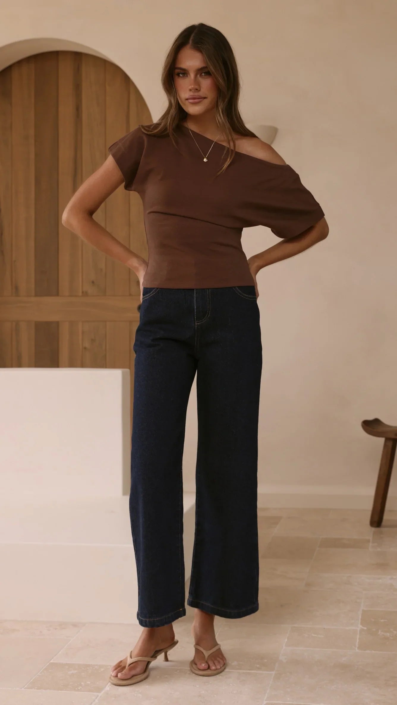 Jara Top Brown