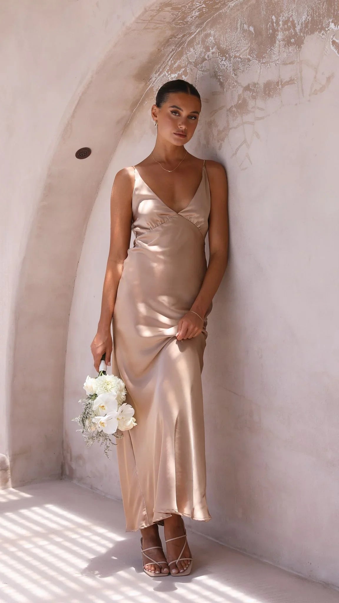 Ziah Maxi Dress Latte