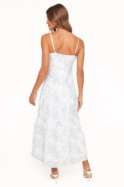 Botanique Midi Dress Blue Floral