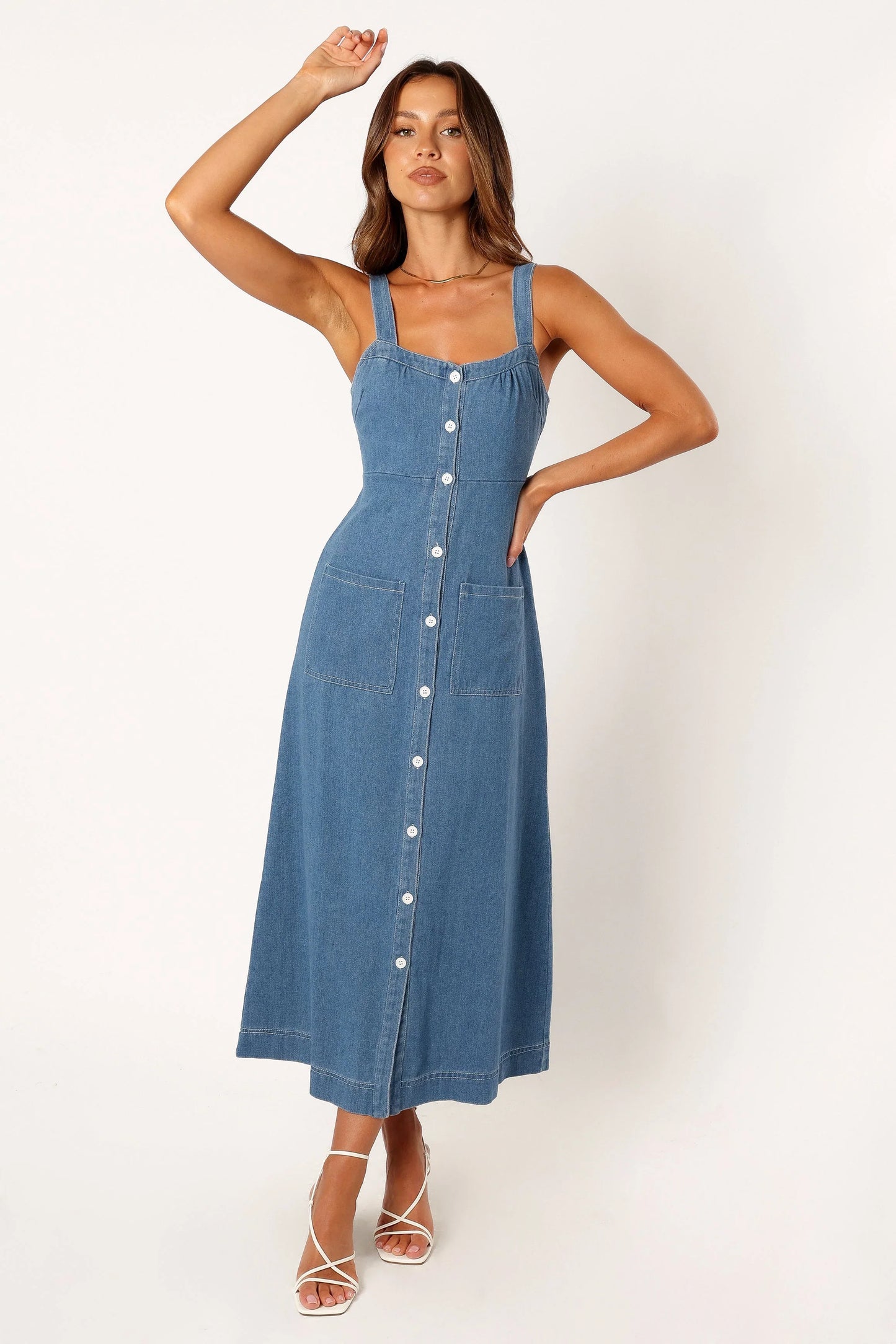 Bettie Midi Dress Denim