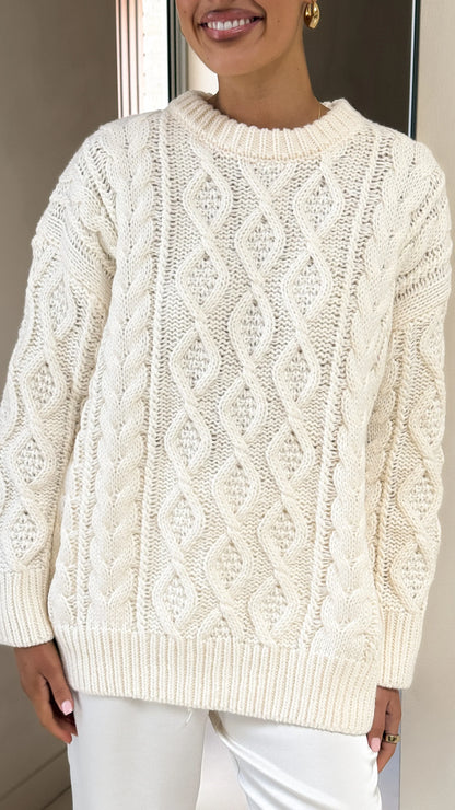 Valentina Knit Sweater Cream