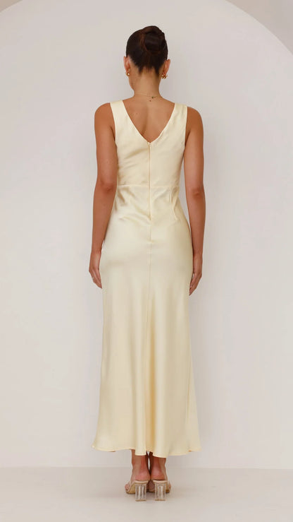 Taylor Maxi Dress Lemon