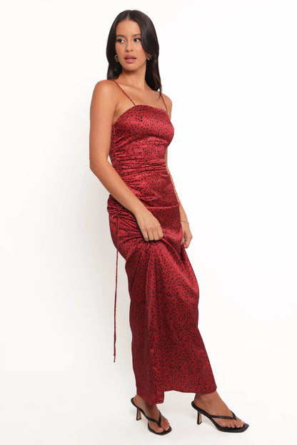 Enid Midi Dress Red