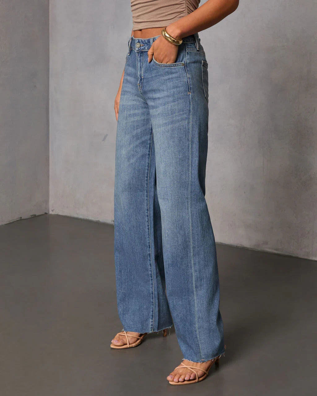 Tamrin Rigid Low Rise Relaxed Leg Jeans