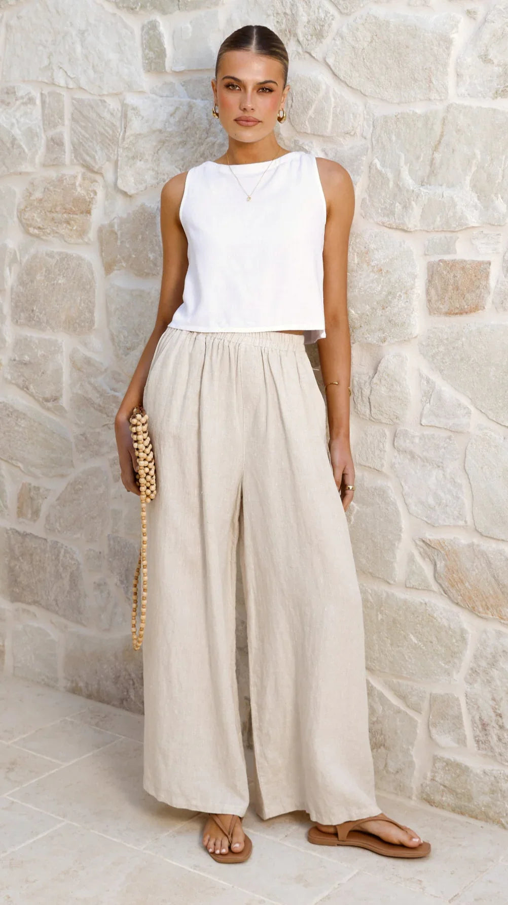 Persephone Crop Top White