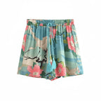 Coastal Paradise Boho Floral Shorts