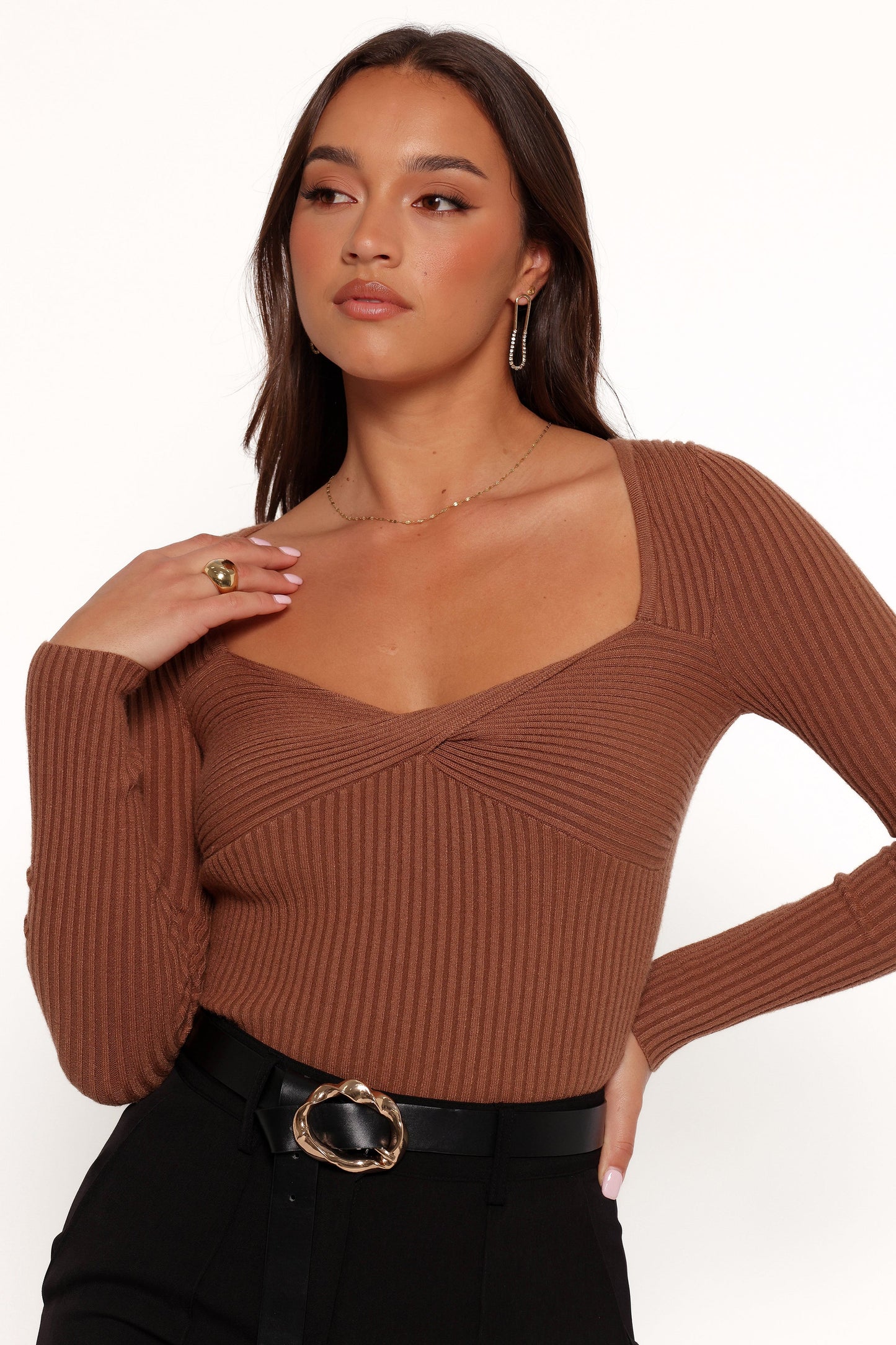 Akopo Long Sleeve Top Cognac