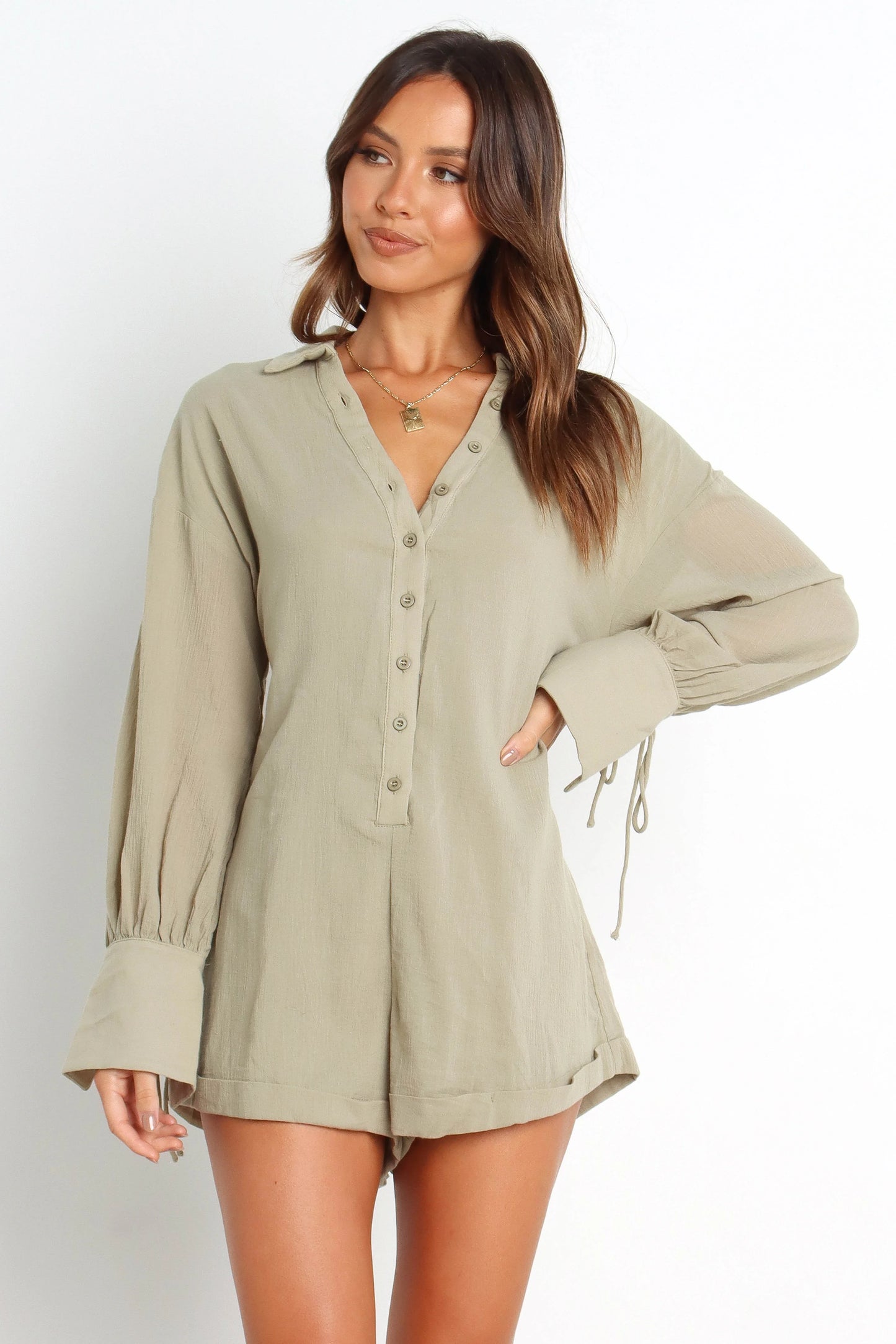 Becky Romper Sage