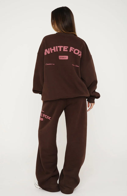 Studio 17 Raven Wide Leg Sweatpants Chocolate