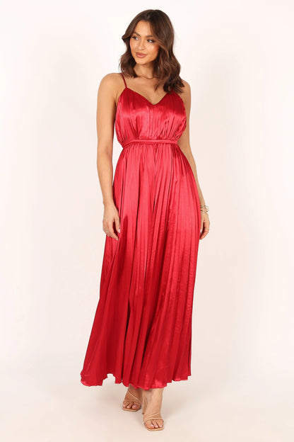 Eden Wide Leg Jumpsuit Red