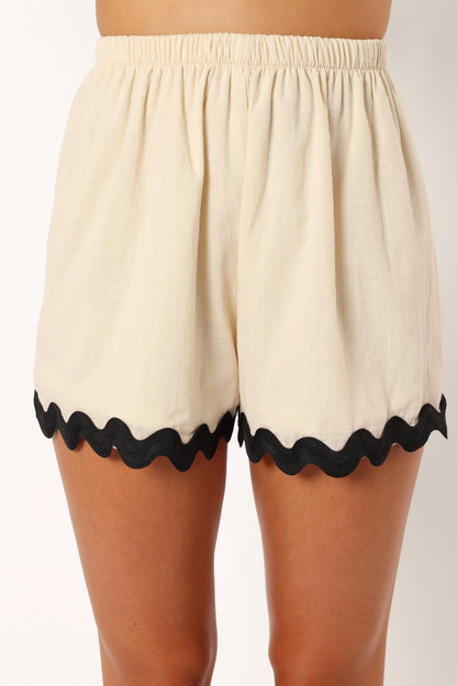 Wilson Short Set Cream Black