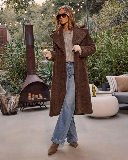 Yulissa Pocketed Teddy Coat