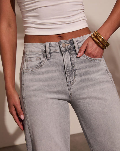Wild Honey Stretch High Rise Barrel Jeans