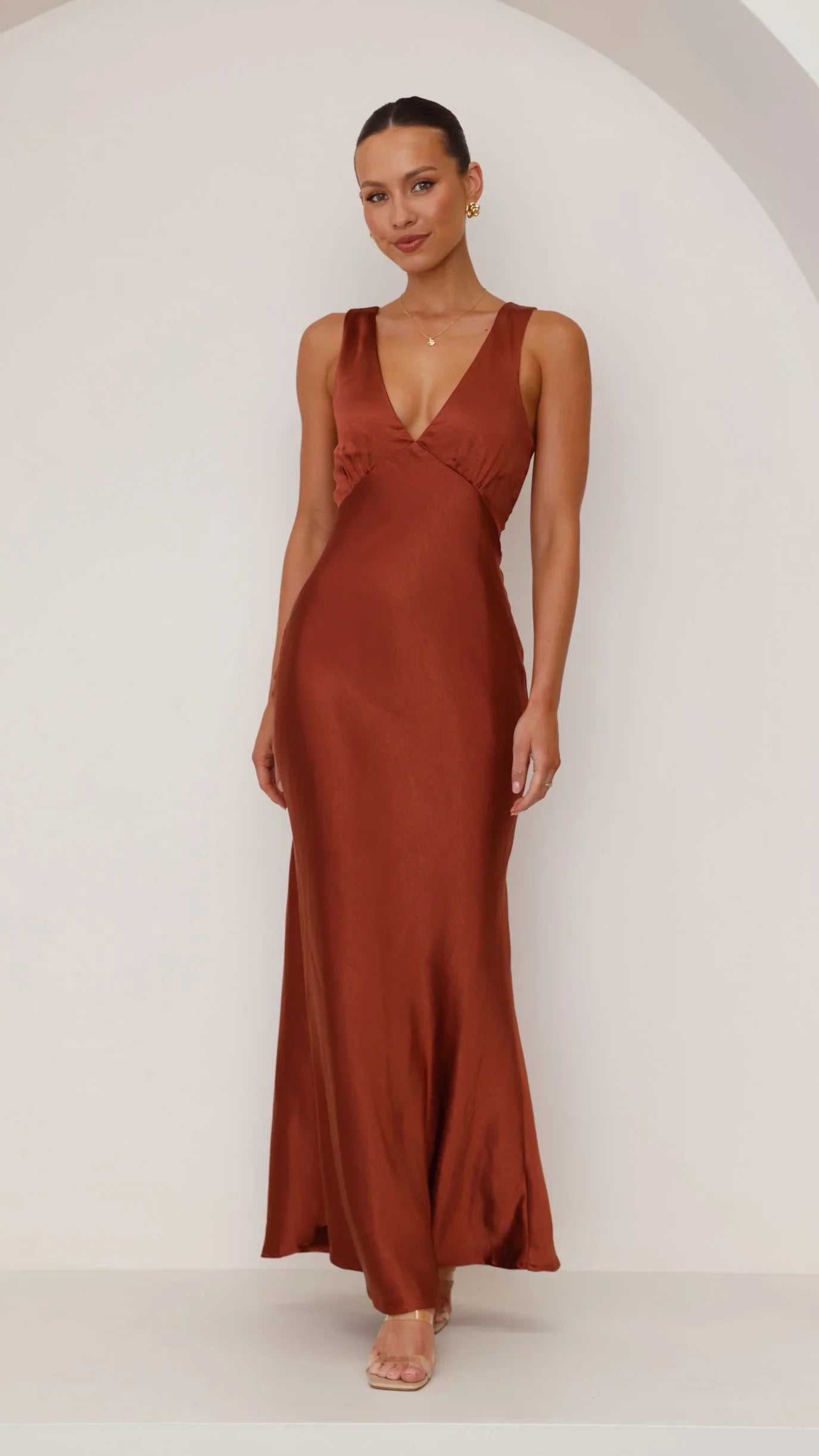 Sofia Maxi Dress Rust